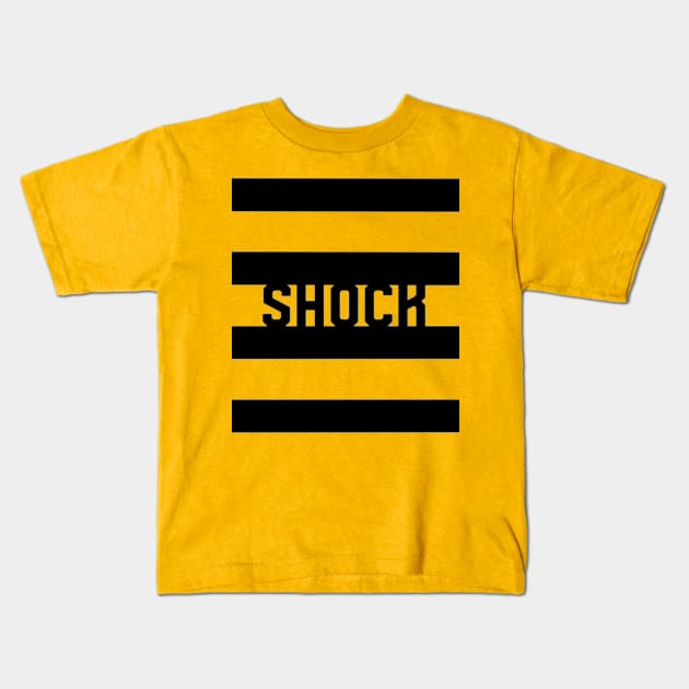 Striped GotShocks Kids T-Shirt by GotShocks